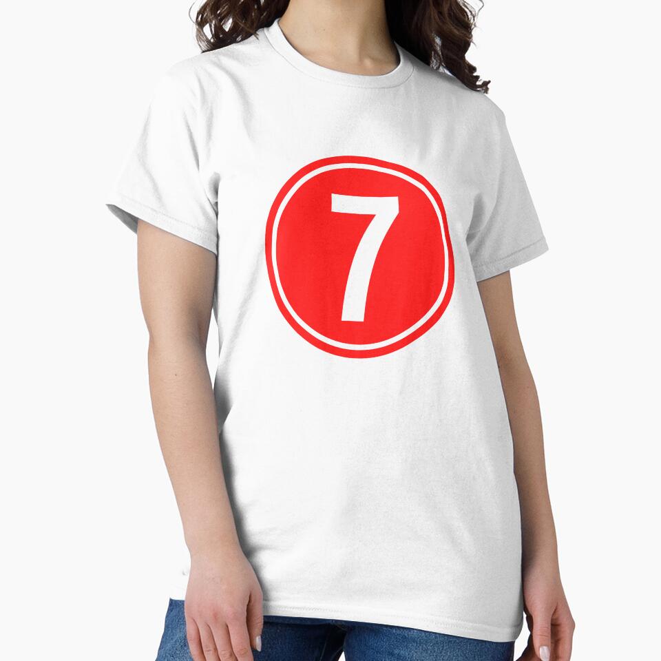 Big Red Dot Number 7 by NECHSTORE