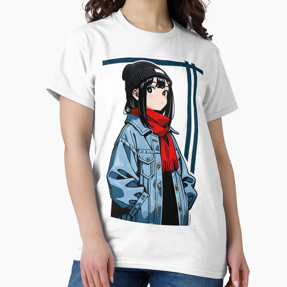 Fashion - outfit woman denim jacket by AnimeShin