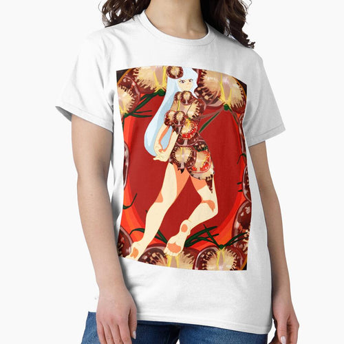 A smiling girl wearing clothes made of tomatoes by lovegirlsfanta