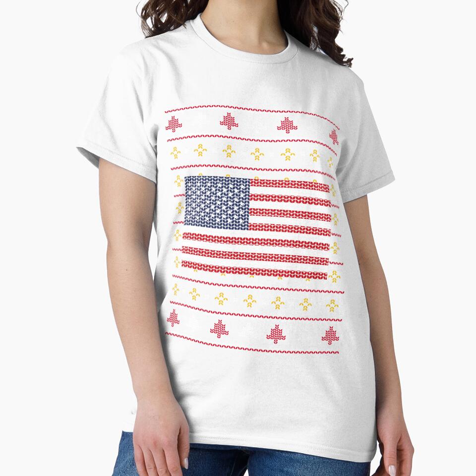 Ugly Christmas USA Flag Christmas Patriotic by RJ-Art