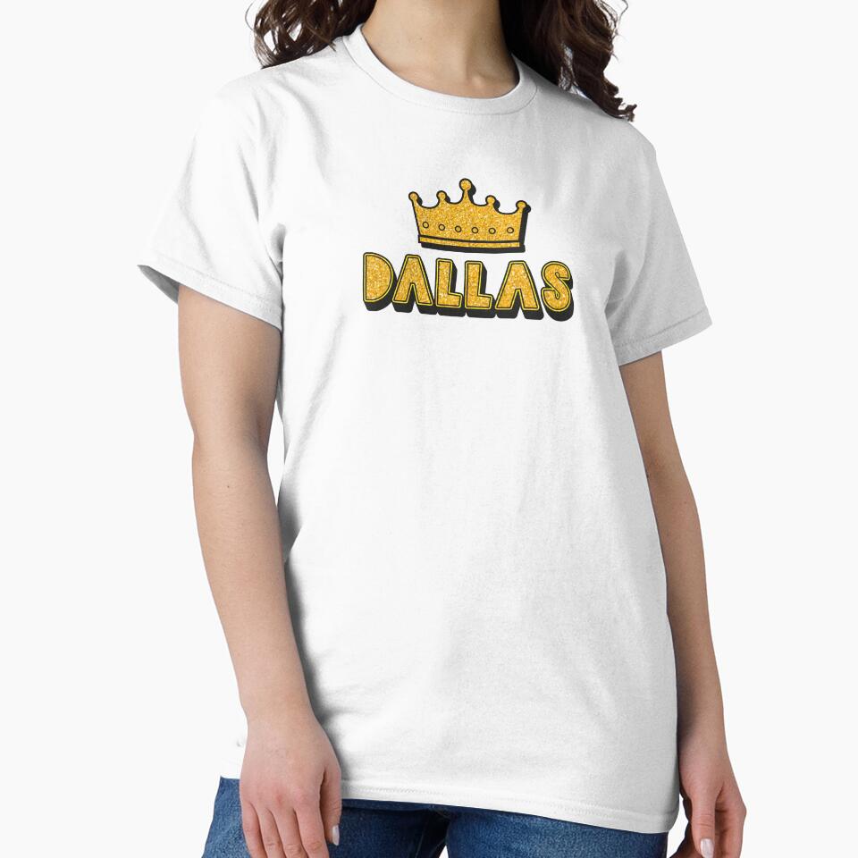 Dallas Personalized Name With Crown - Cool & Funny Custom Gift for Men and Boys by Oussinc