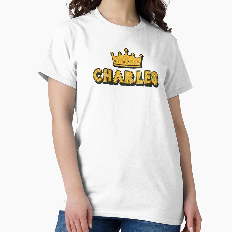 Charles Personalized Name With Crown - Cool & Funny Custom Gift for Men and Boys by Oussinc