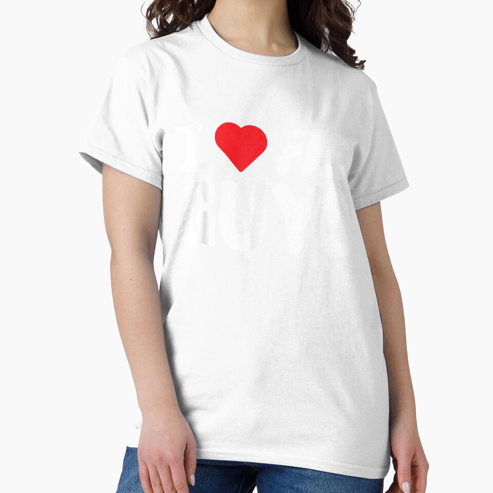I Love Fat Guys Clothing Funny Gift For Her Women Valentine by shirleyfinley