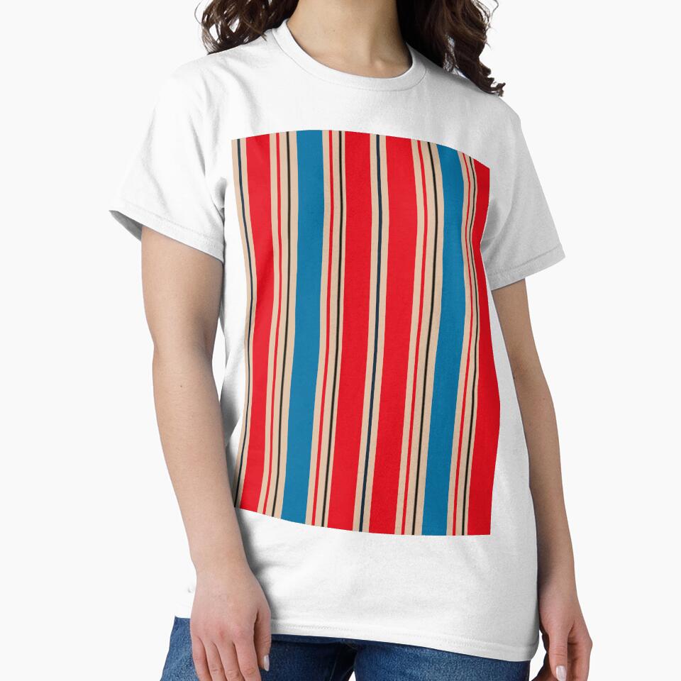 Retro Colors Stripes Pattern by MakeitMelo