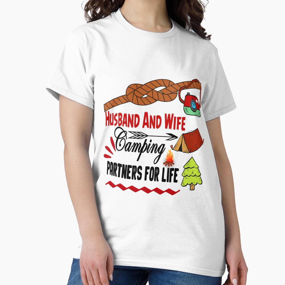 Husband And Wife Camping Partners For Life, love forever by ESAMSTORE