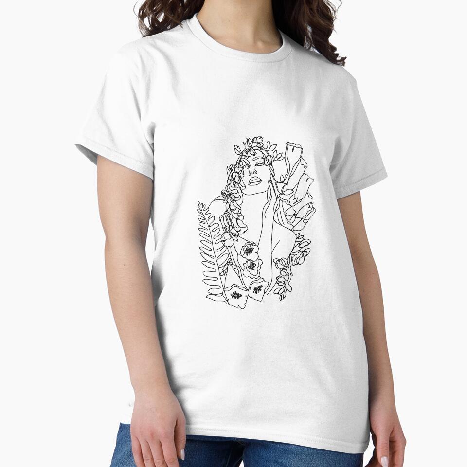 Abstact line art face. Line drawing woman face. Single Line Face Art | Minimalist Woman Line Drawing by OneLinePrint