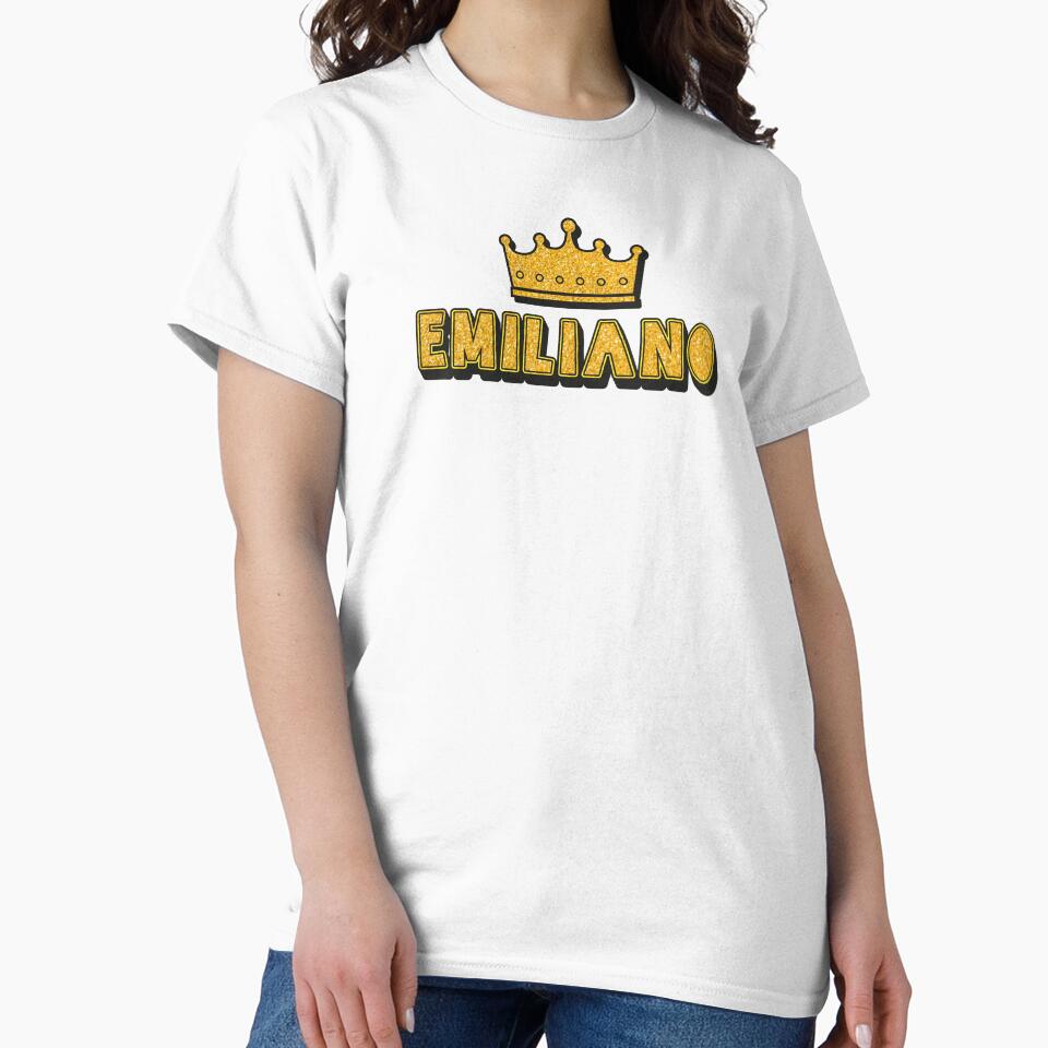 Emiliano Personalized Name With Crown - Cool & Funny Custom Gift for Men and Boys by Oussinc