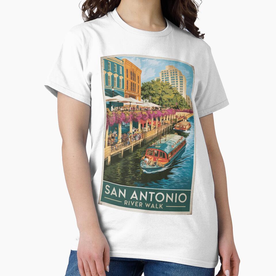 San Antonio Vintage Travel Poster by TravelerRat