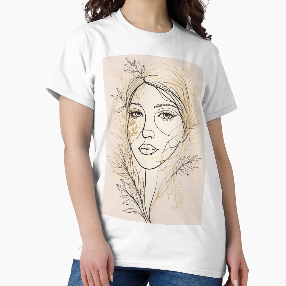 Single‑Line Face Minimalist Art by Dyke Art