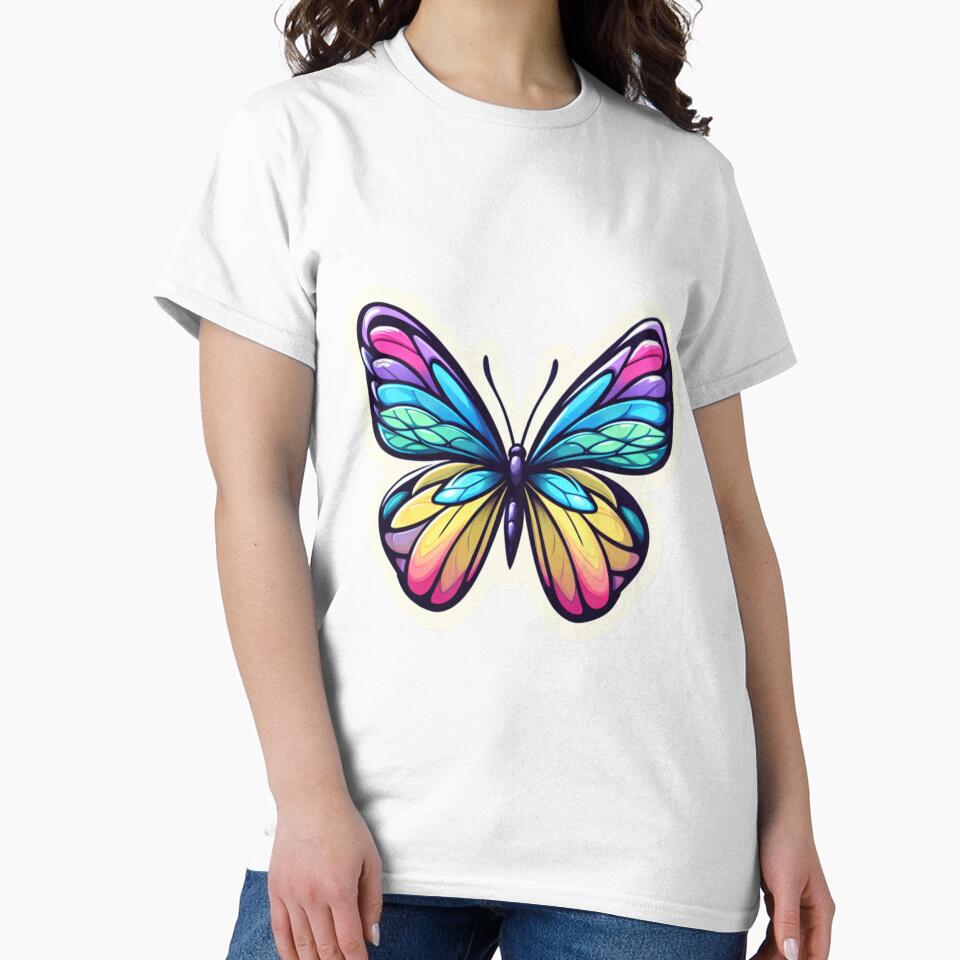 Colorful butterfly Cartoon Artwork by zerastore