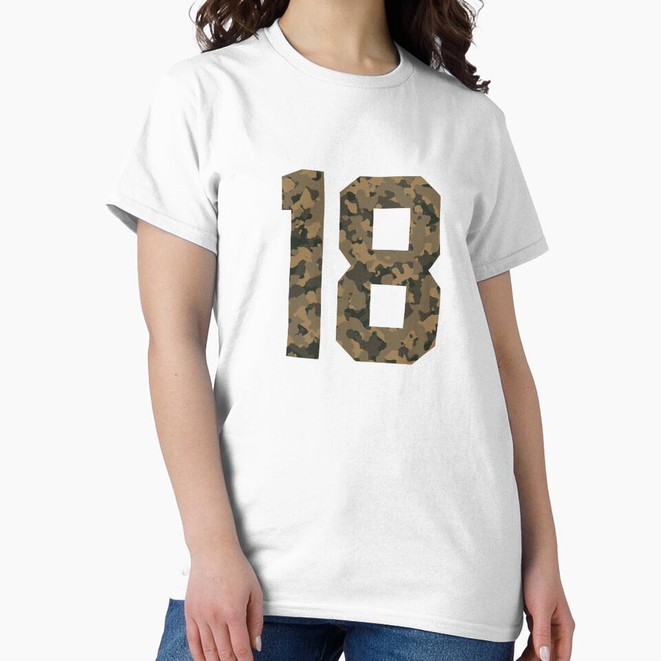 Army Camouflage Number 18 - Sports Numbers by NECHSTORE