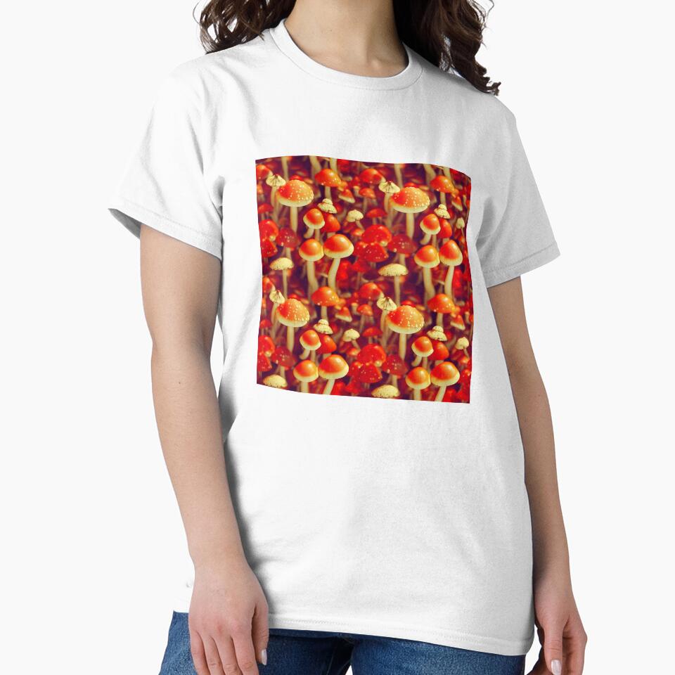Trippy Red Magic Mushrooms #4 by Unicorn Trainwreck