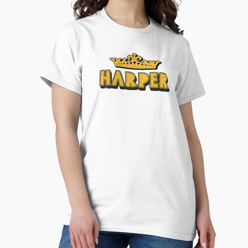 Harper Personalized Funny Custom Name Crown Design by Watsonarts