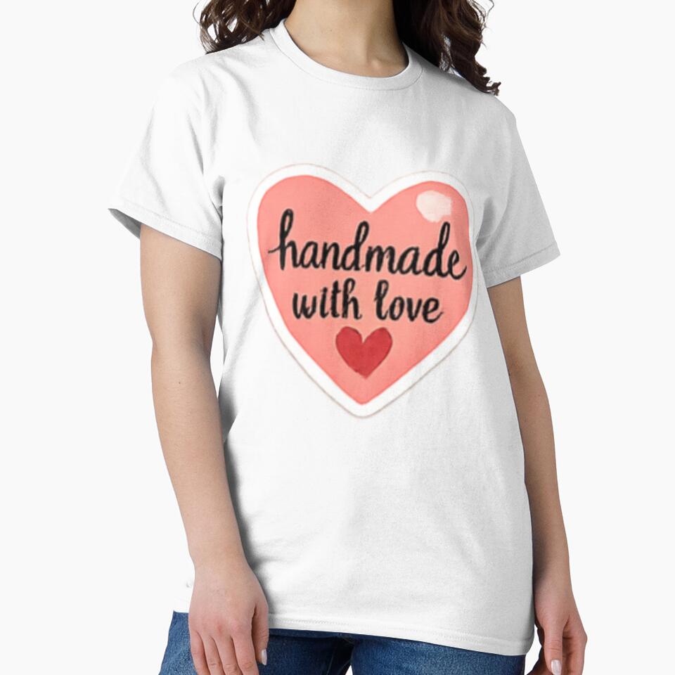Handmade with Love - Heart Shape Craft Tag by sadedream