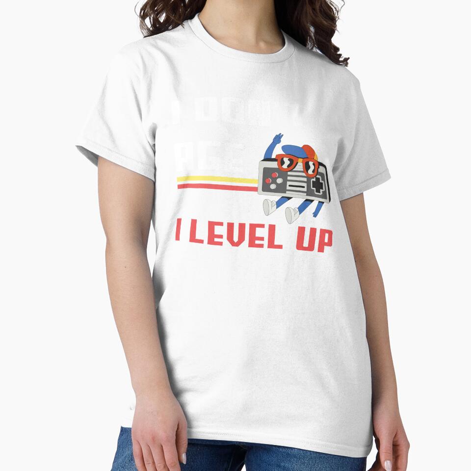 Vintage retro funny birthday gamer, I don't age, I level up by SKilner