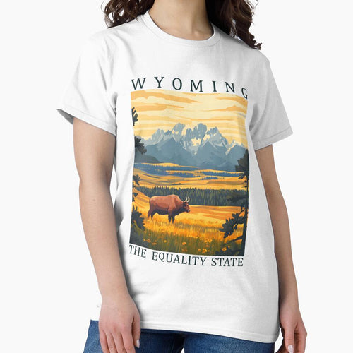 50 Wyoming Travel Poster by Lucy Goosy Art