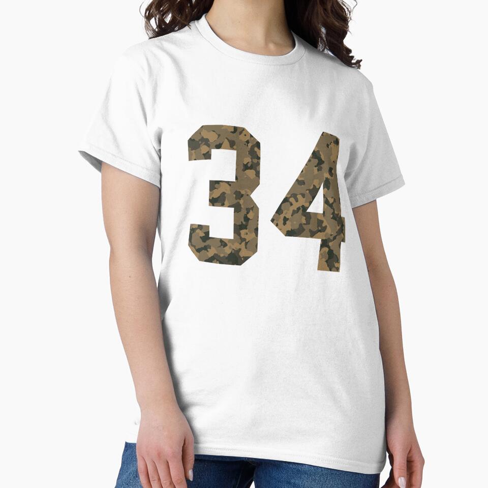 Army Camouflage Number 34 - Sports Numbers by NECHSTORE