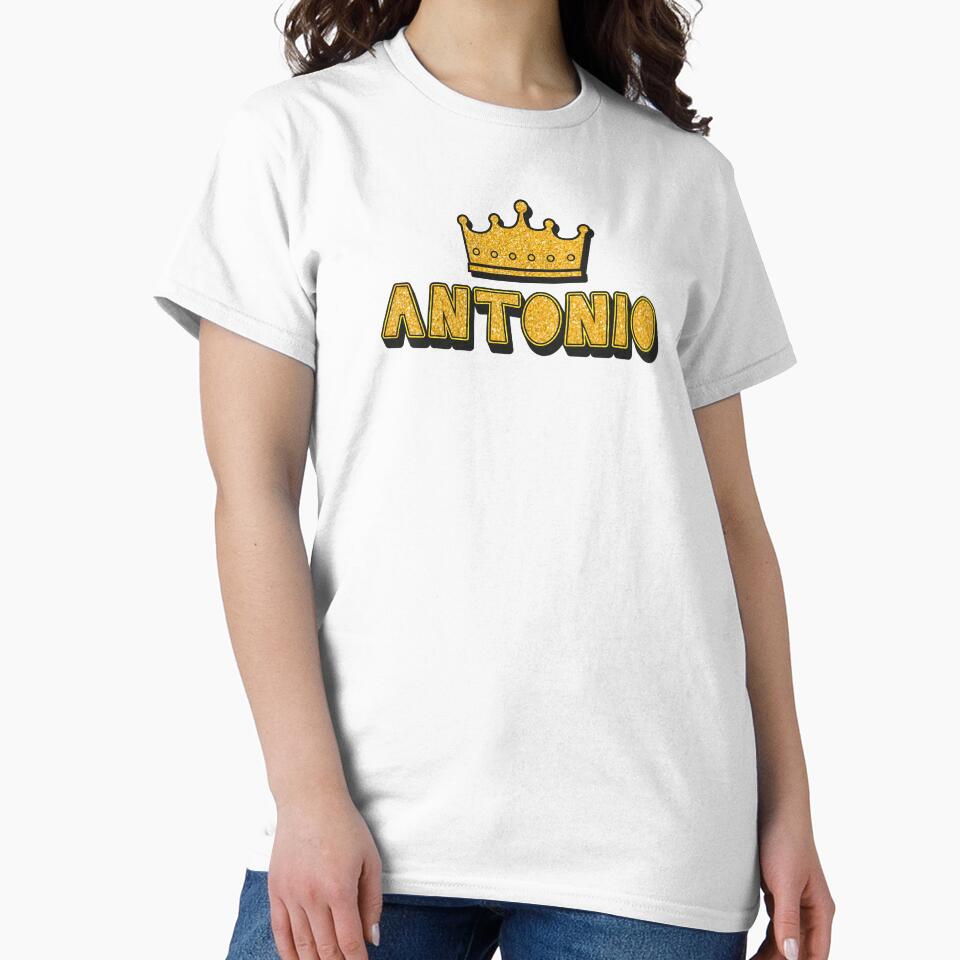 Antonio Personalized Name With Crown - Cool & Funny Custom Gift for Men and Boys by Oussinc