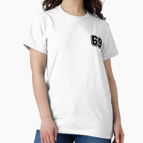 69 Number - Classic Minimalist Digit by stickerorange
