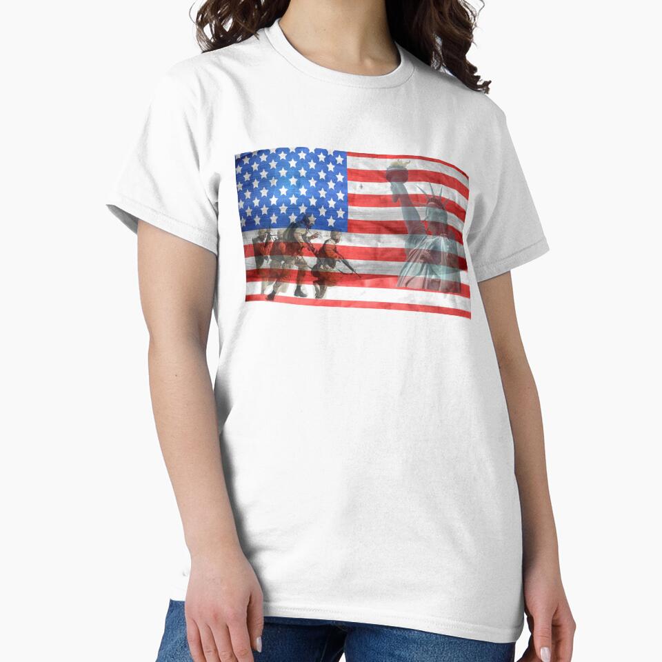 Military Patriotic Soldiers US Flag Design by tshirtfever