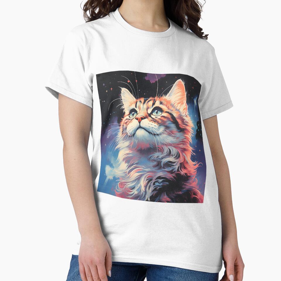 Dreaming of space adventures cat by Biddakate