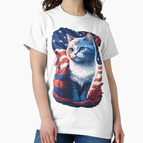 Adorable Cat Patriotic Theme by LEVI SALVIAN JANITRA