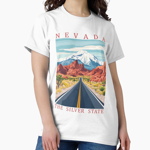 28 Nevada Travel Poster by Lucy Goosy Art