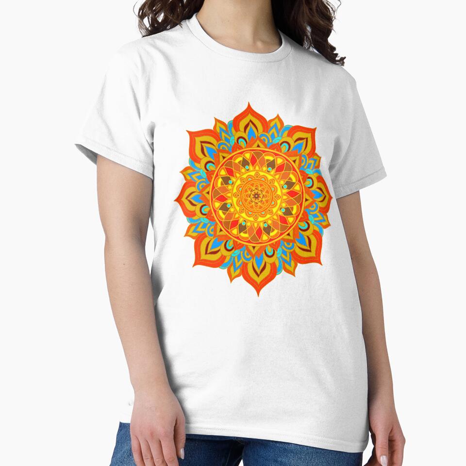 Hand Drawn Mandala Art #4 by givememytees