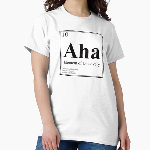 Aha - Element of Discovery - Funny Periodic Table Card by Estalon