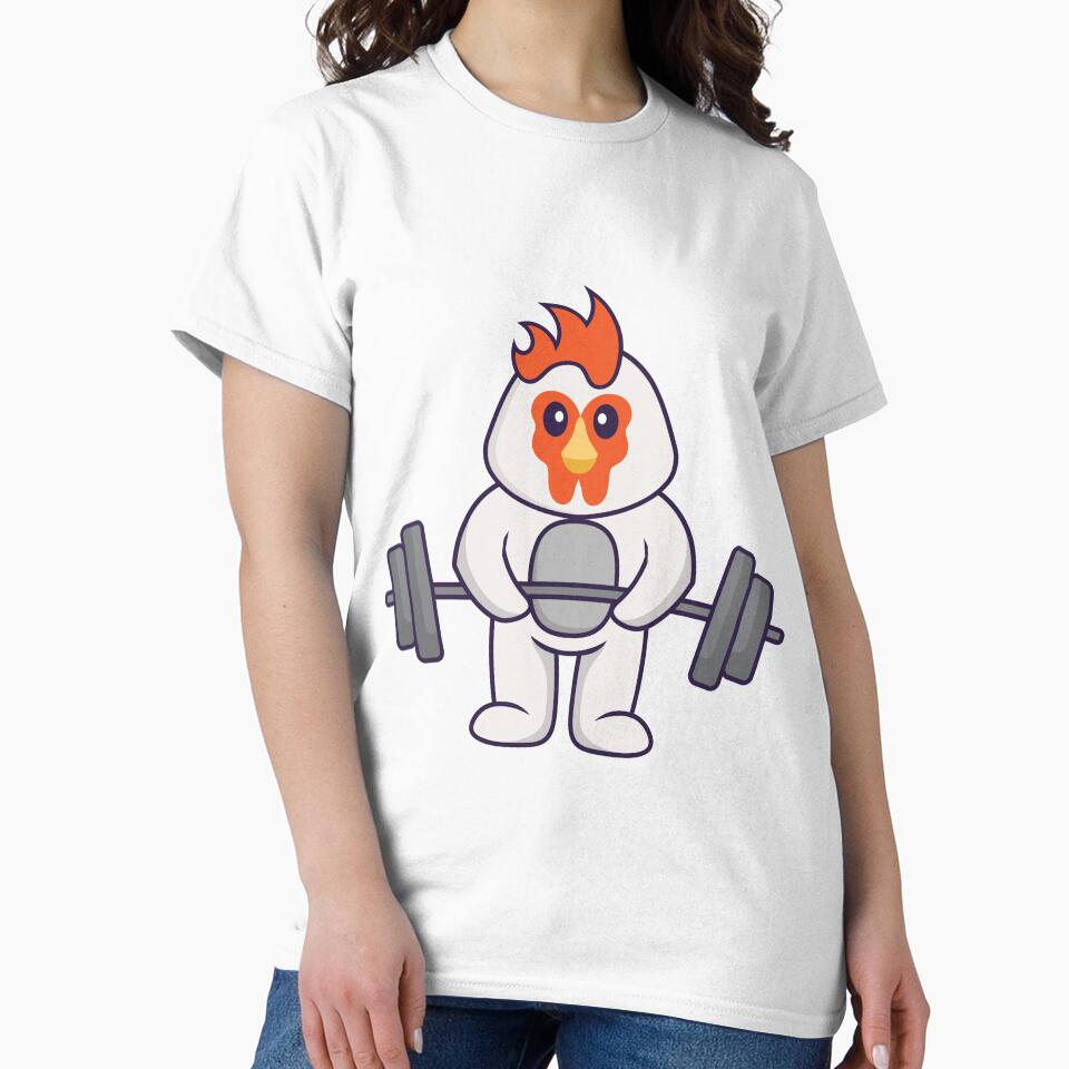Gym Chicken Workout Exercise Fitness Graphic by socialarmour