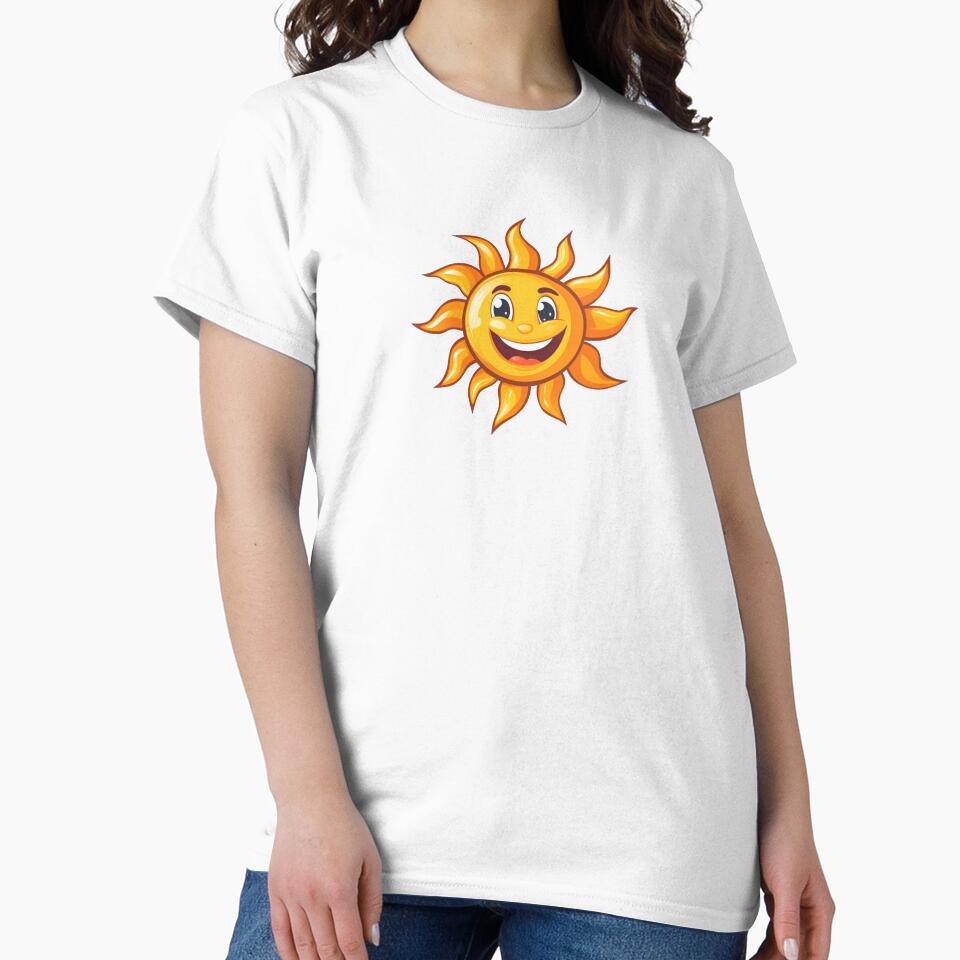 Cartoon Style Sun Logo Stickers, Logo, Illustration, Wall arts, Art Prints and More by Kevin Lou