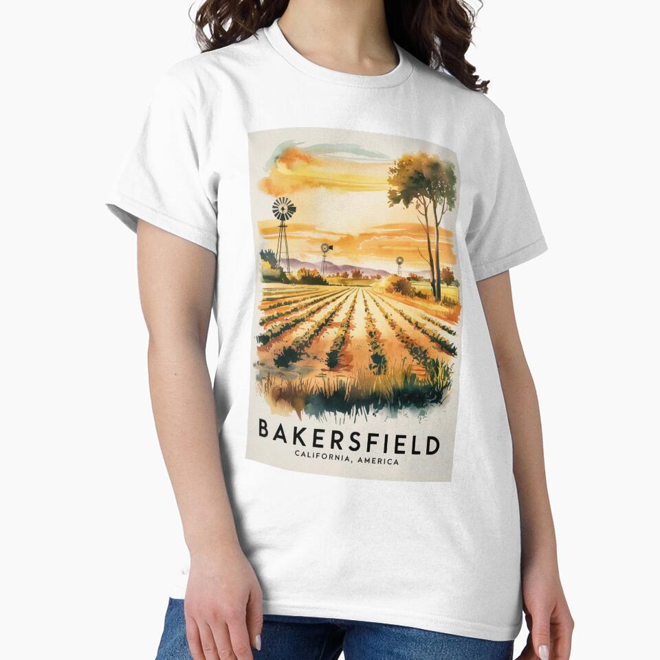 Bakersfield Vintage Travel Poster by TravelerRat