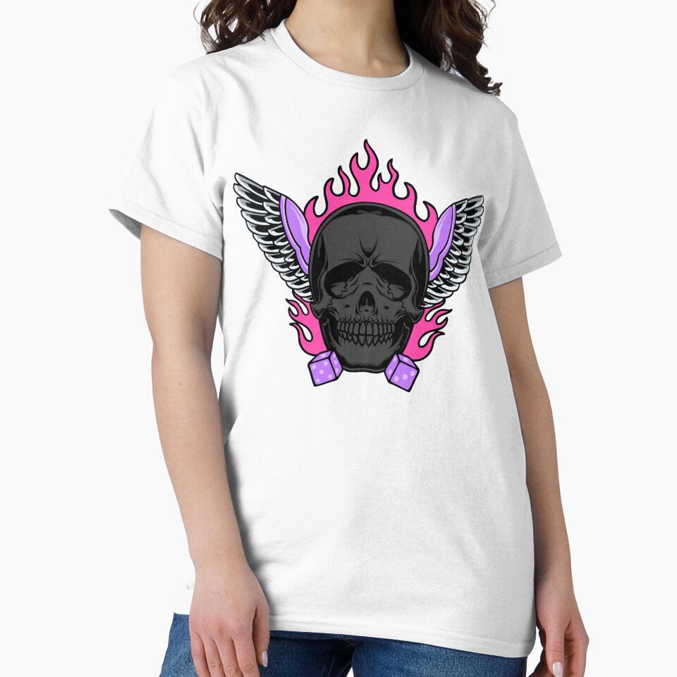 Skull Inspired Unisex Heavy Cotton Tee, Edgy Graphic Shirt, Alternative Fashion, Halloween Costume, Skull Tee, Gift for Him - Skulls for men by UsandCoDesigns