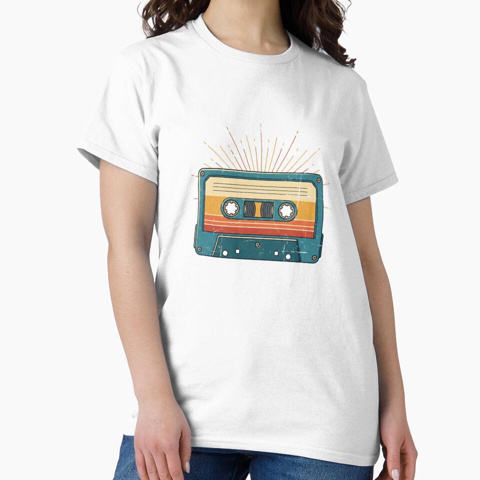 Retro Vintage Cassette Tape 80s Music Festival Essential by Bangcen