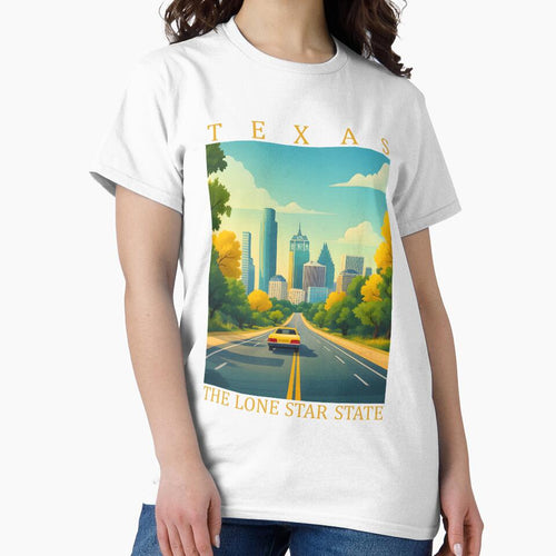 43 Texas Travel Poster by Lucy Goosy Art