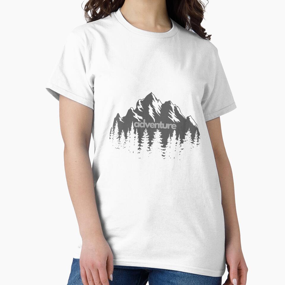 "Adventure" – a bold and inspiring print-on-demand design for T-shirts, hoodies, mugs, and more, made for thrill-seekers and explorers. by rajenrishi