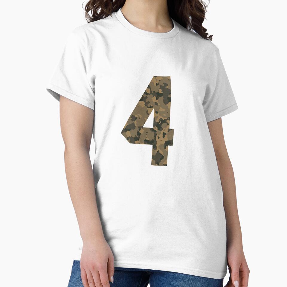 Army Camouflage Number 4 - Sports Numbers by NECHSTORE