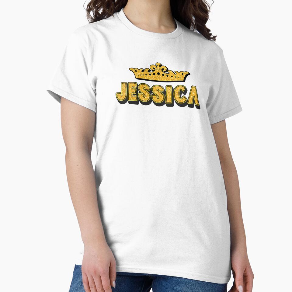 Jessica Personalized Funny Custom Name Crown Design by Watsonarts