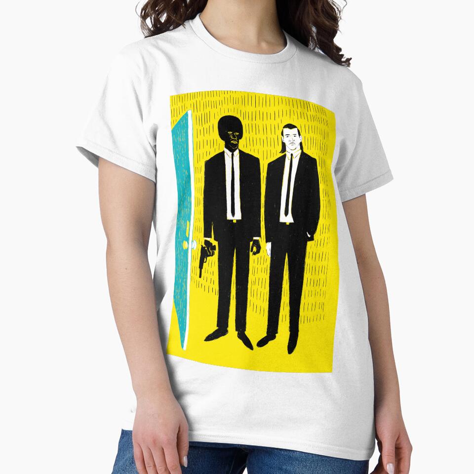Bold Duo Graphic Tee | Statement Casual Wear | Gift for Film Lovers | Original Illustration by Loffartdesign