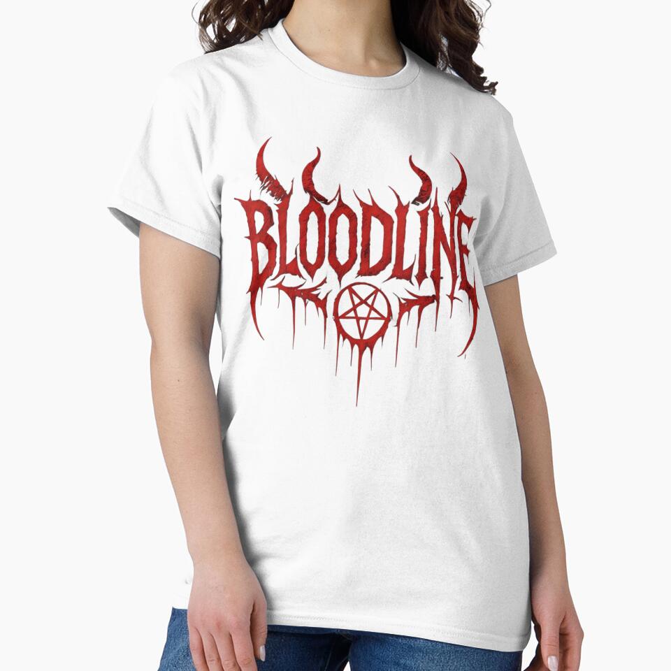 Bloodline Dripping Gothic Logo Horror Metal Typography Dark Aesthetic Design by Peac7e