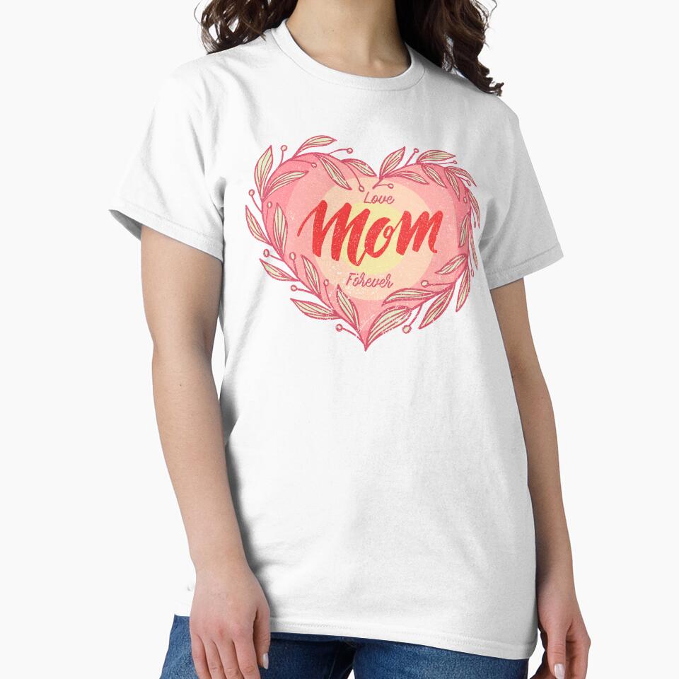 Love mom forever in heart leaf. by ShutterKapan