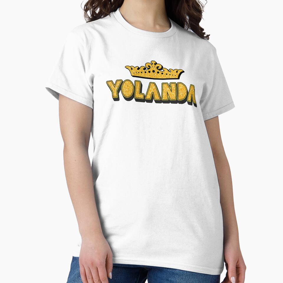 Yolanda Personalized Funny Custom Name Crown Design by Watsonarts