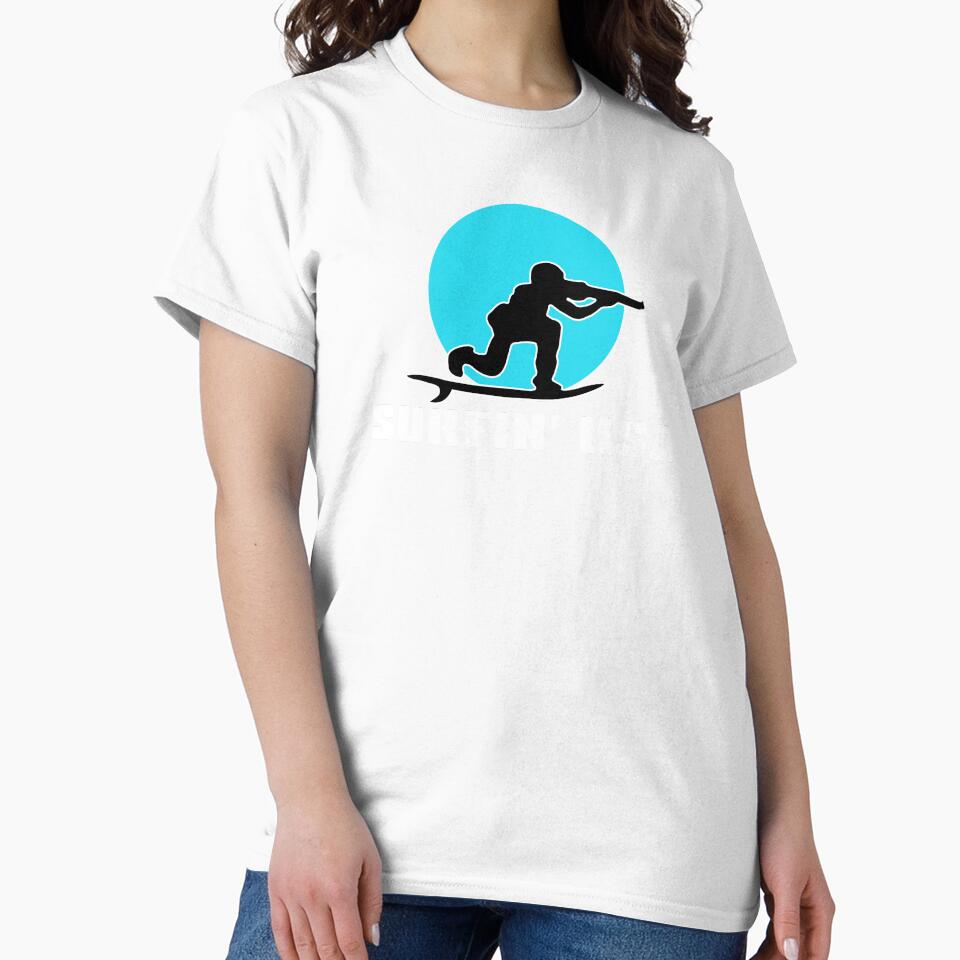 SURFIN' USA - CENTRE. BLUE/WHITE. by 5hertz