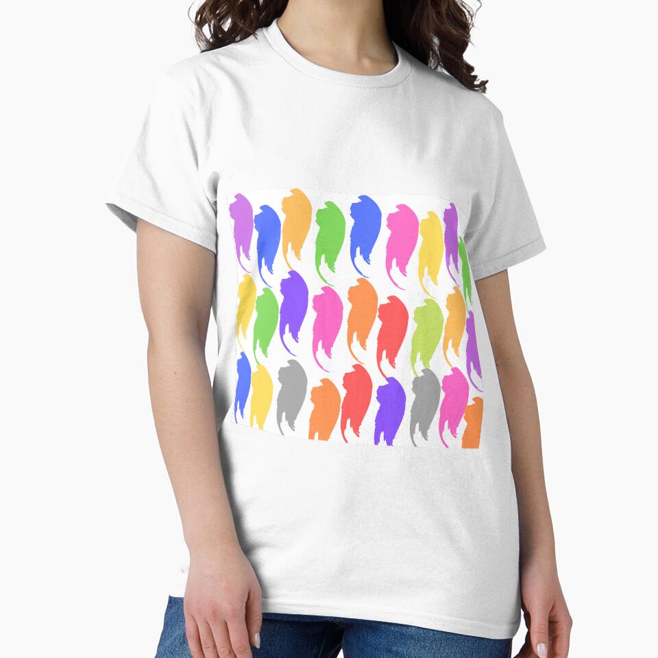 Colorful Lion Raibow Brushstrokes Purple Pink Green Blue Modern Stylish Design by conceptDVS