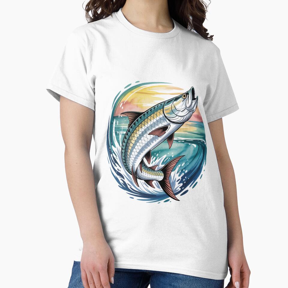 Tarpon in Tropical Storm - Sport Fishing Design by FusiTink