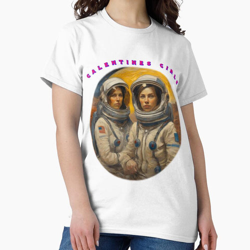 2 Spacewomen galentines girls thinking of galentines day gifts by sailorsam1805