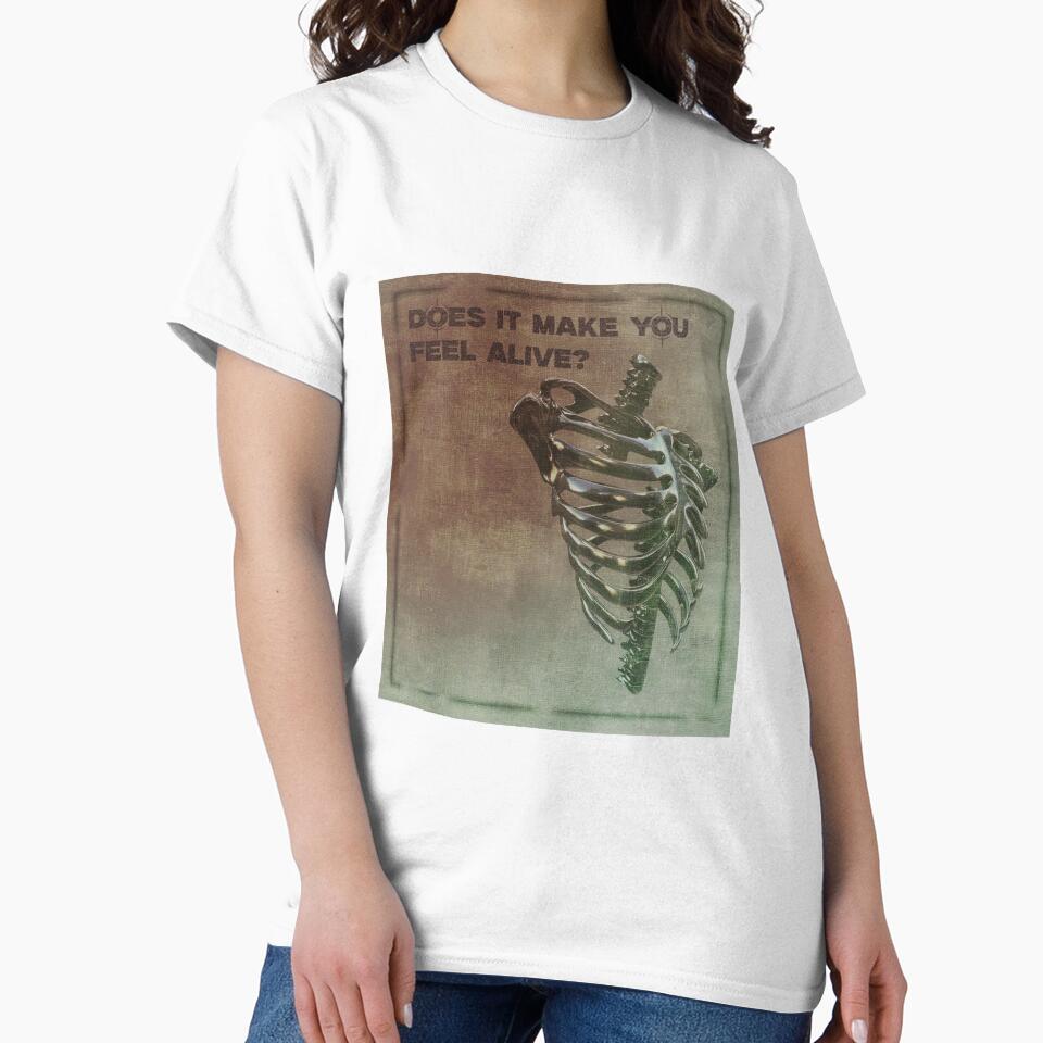 "Does It Make You Feel Alive? Skeleton Ribcage Art" by artcwho