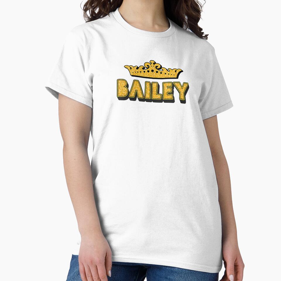 Bailey Personalized Funny Custom Name Crown Design by Watsonarts