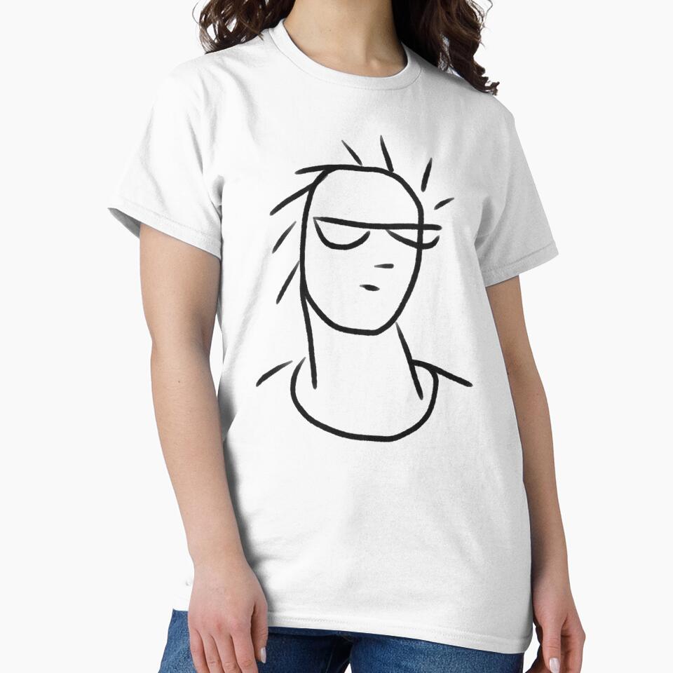 Unique People and Facial Expressions. Man wearing specs and with weird hair style. by Wiggly Lines