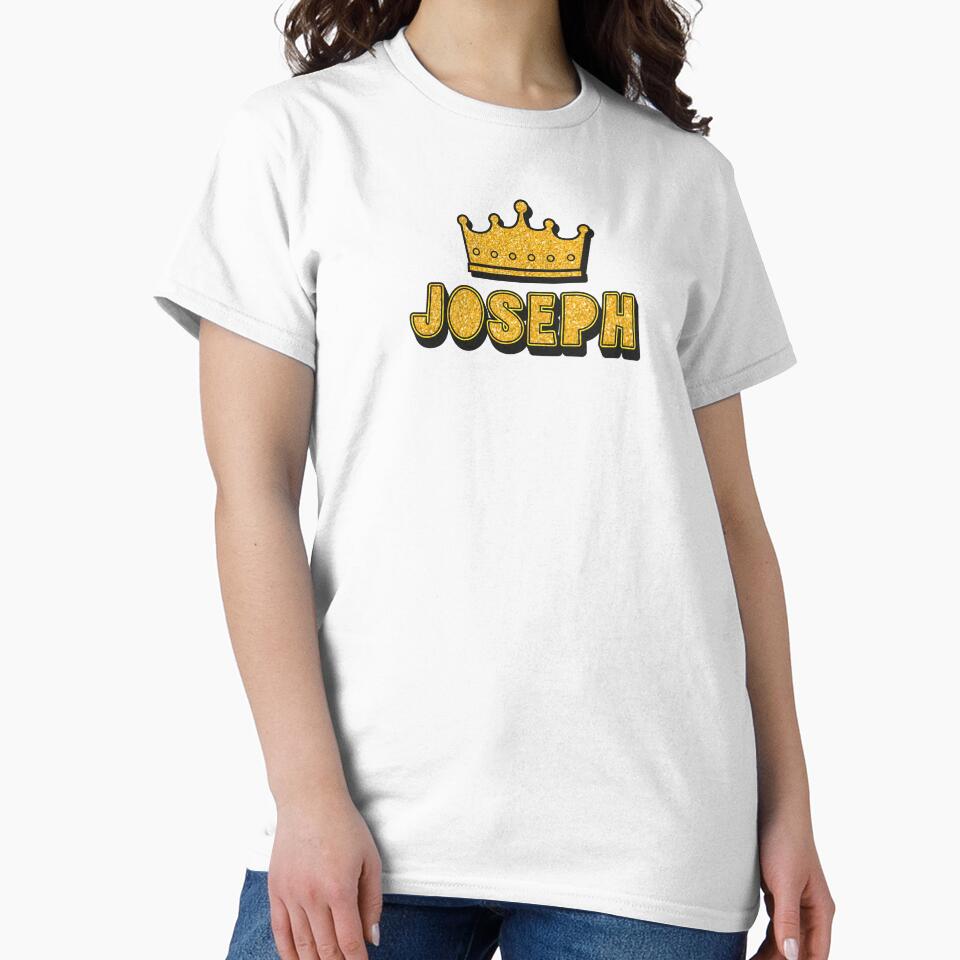 Joseph Personalized Name With Crown - Cool & Funny Custom Gift for Men and Boys by Oussinc